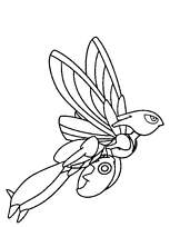 coloriage pokemon cizayox vole